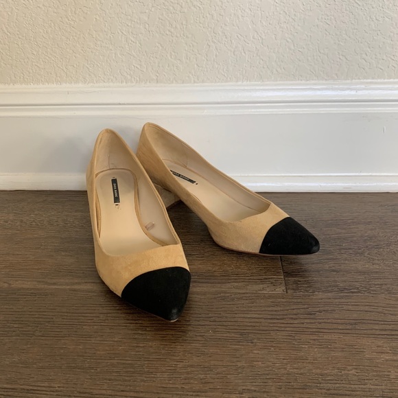 Zara Shoes - Zara color block heels